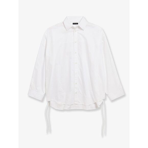 Balenciaga Women Lace-Up Cotton Shirt